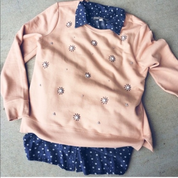 LOFT Sweaters - Loft Jeweled Sweater